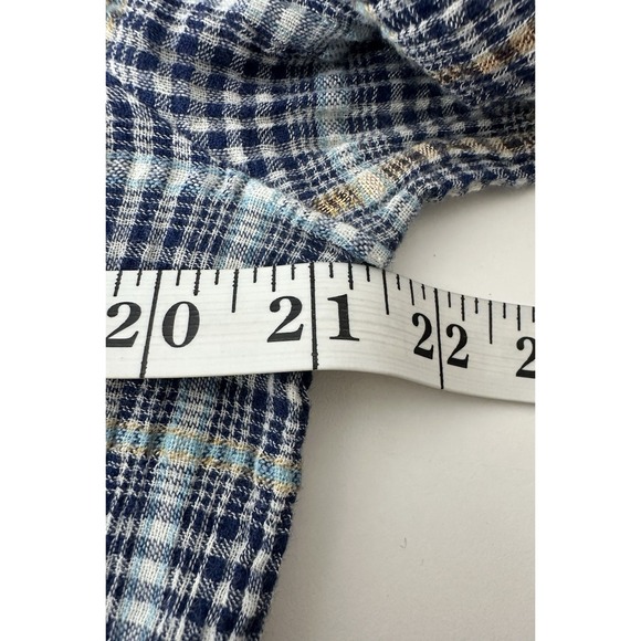 Anthropologie Pilcro Top Women's Large Plaid Long Sleeve Classic Career Stretch - Picture 9 of 12